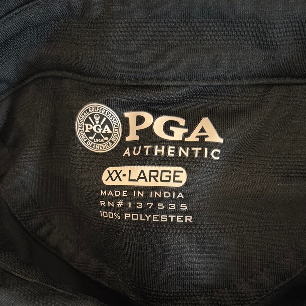 PGA Authentic Black Polo Shirt XX-Large